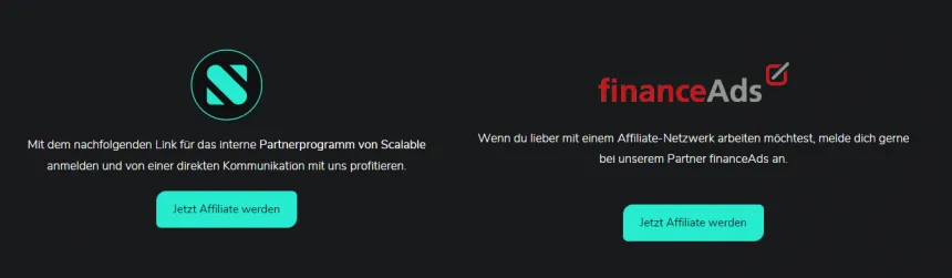 Scalable Capital Affiliate Programm