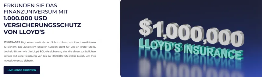 Lloyd's Versicherung bei Startrader