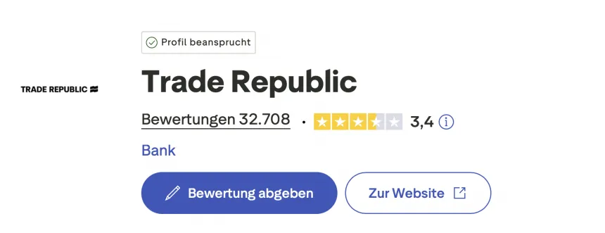 Trade Republic Trustpilot