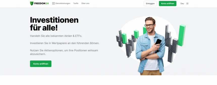 Freedom24 Webseite Screenshot