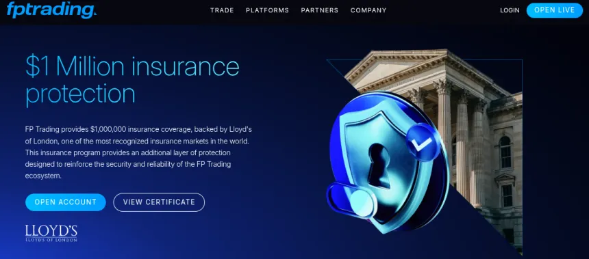Versicherung bis 1 Million von FP Trading