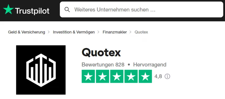Quotex Trustpilot Bewertungen