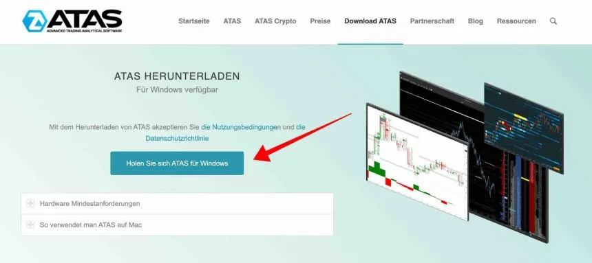 ATAS Software herunterladen