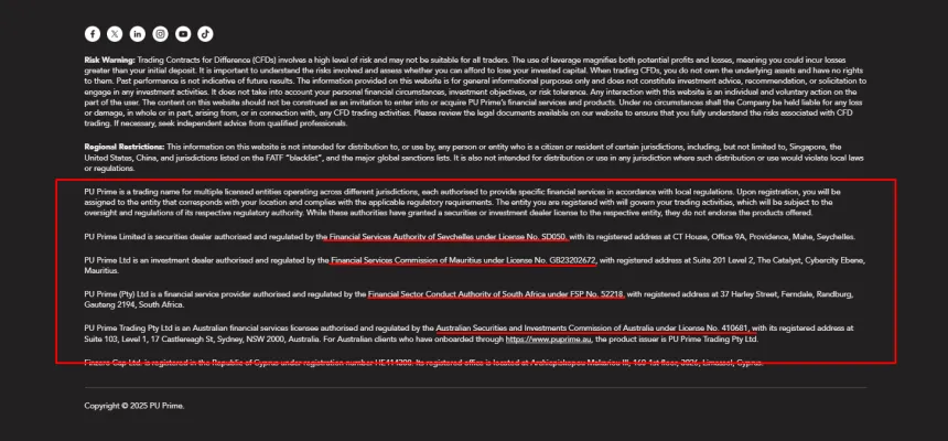 PU Prime verschiedene Regulierungen