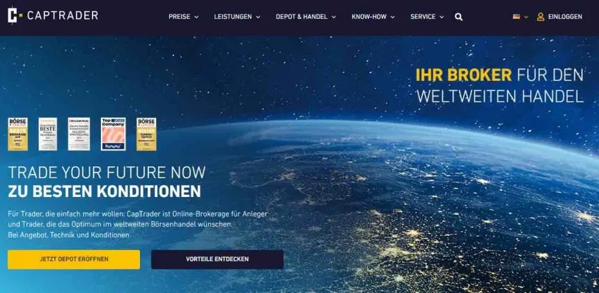 CapTrader Webseite