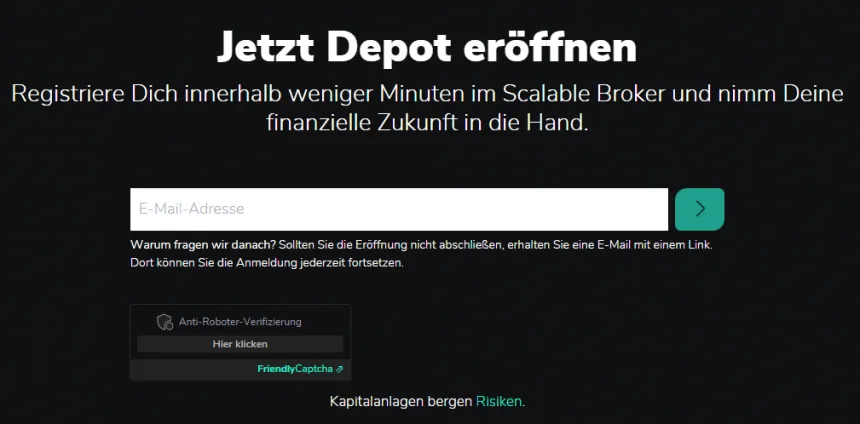 Scalable Capital Kontoeröffnung