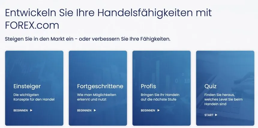 Weiterbildungsmöglichkeiten bei FOREX.com