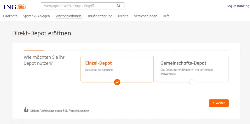 ING Diba Kontoeröffnung