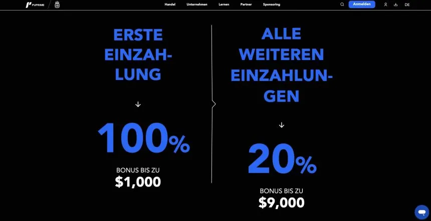 Einzahlungsboni bei PU Prime