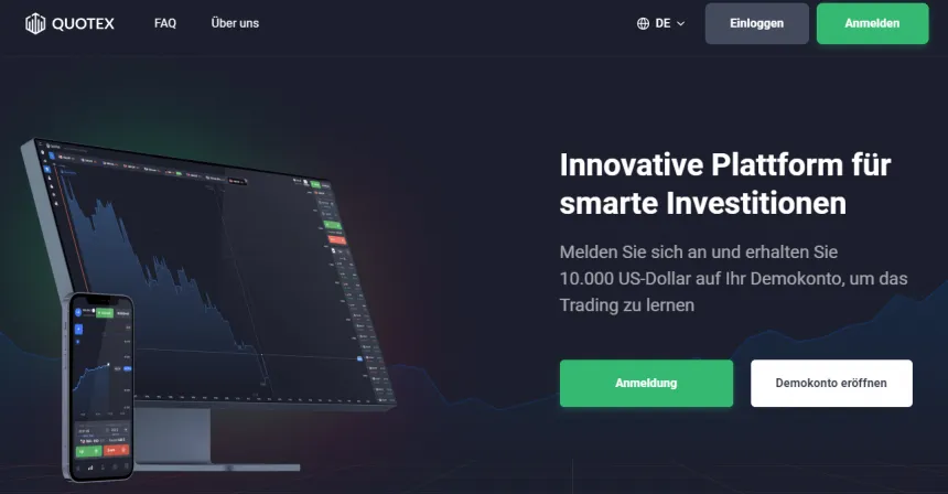 Quotex Website Screenshot
