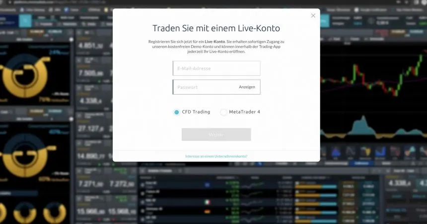 CMC Markets Kontoeröffnung