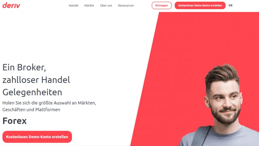 Deriv Screenshot Website