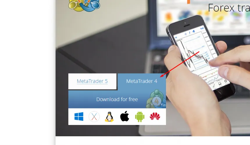 MT4 Download von der Webseite

