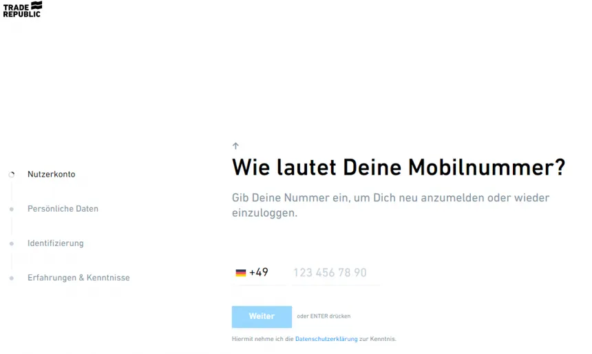 Trade Republic Depot eroeffnen