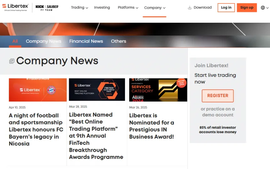 Libertex Company News