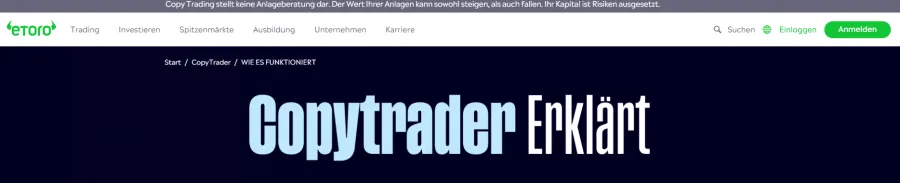 Mirror Trading e Toro