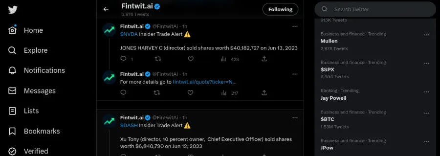 Twitter News im Trading