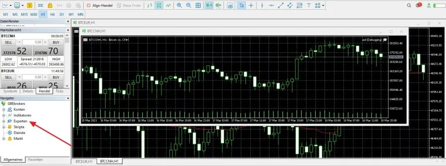 Expert Advisor in MetaTrader