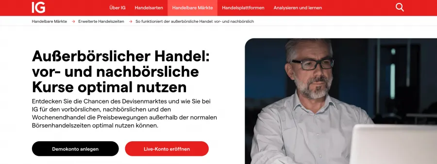 IG außerbörslicher Handel