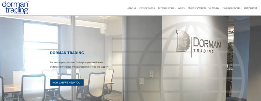 Dorman Trading Webseite Screenshot