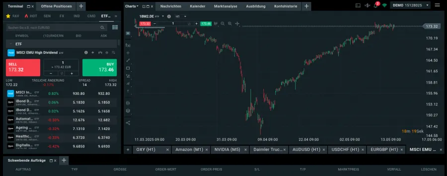 ETF Trading Plattform von XTB xStation5