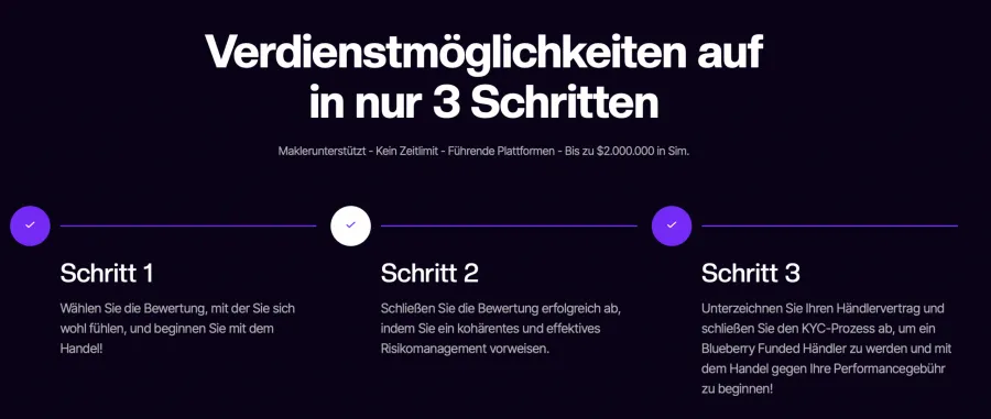 Blueberry Funded Verdienstmöglichkeiten