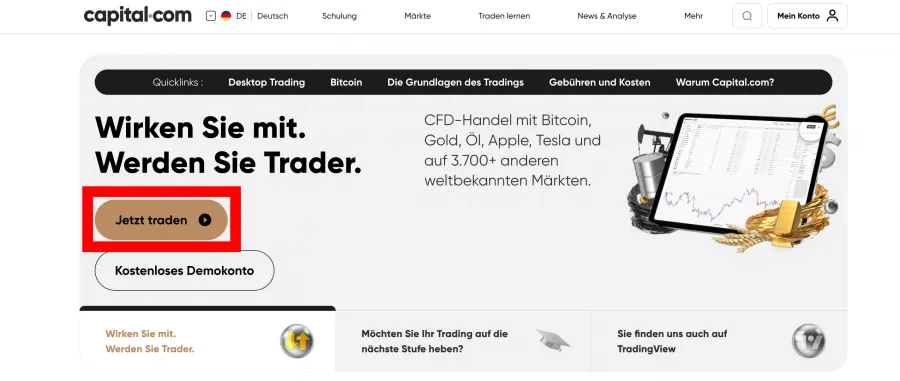 Wie man ein Konto für S&P 500 Trading eröffnet