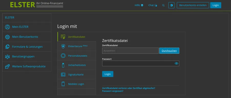 Elster Steuer Erklärung