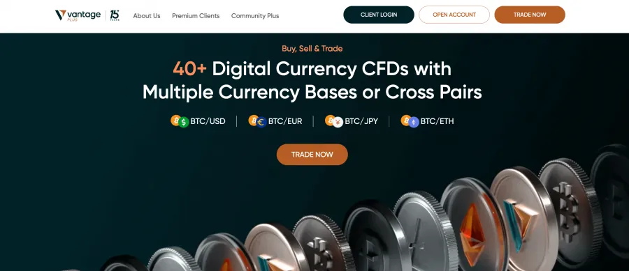 Vantage Markets Krypto CFD Broker