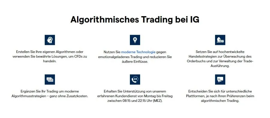 Algo Trading beim Broker IG.com