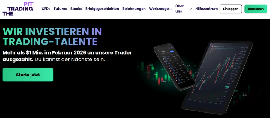 Homepage von The Trading Pit