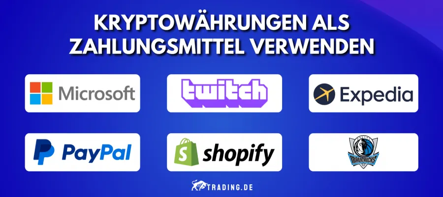 Kryptowährungen als Zahlungsmittel verwenden
