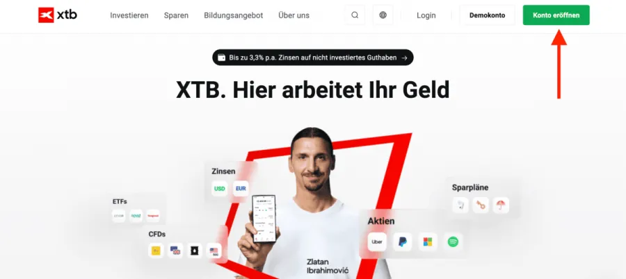 XTB Konto eröffnen