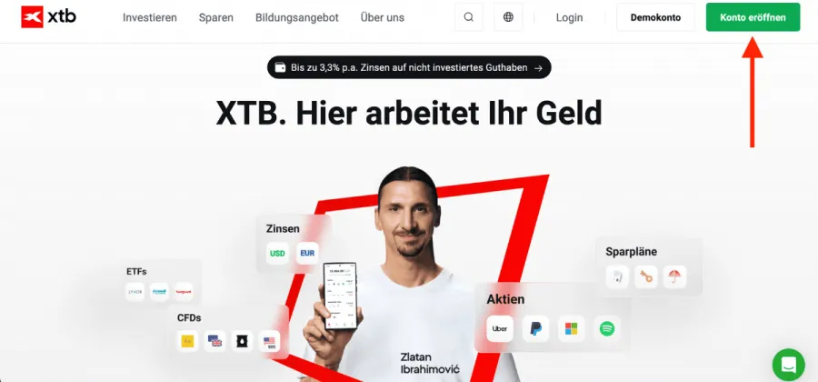 XTB Konto eröffnen