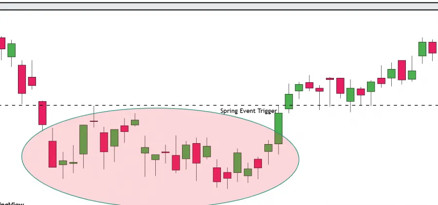 Spring Event Definierung im Wyckoff System