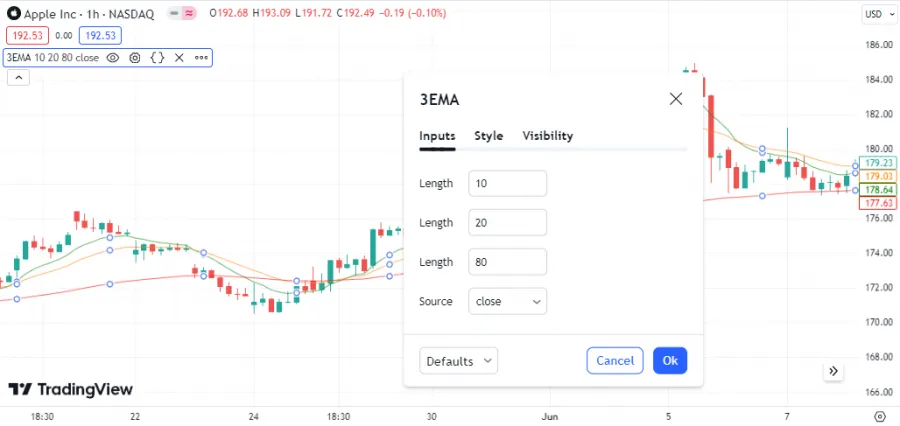 TEMA - Parametereinstellungen