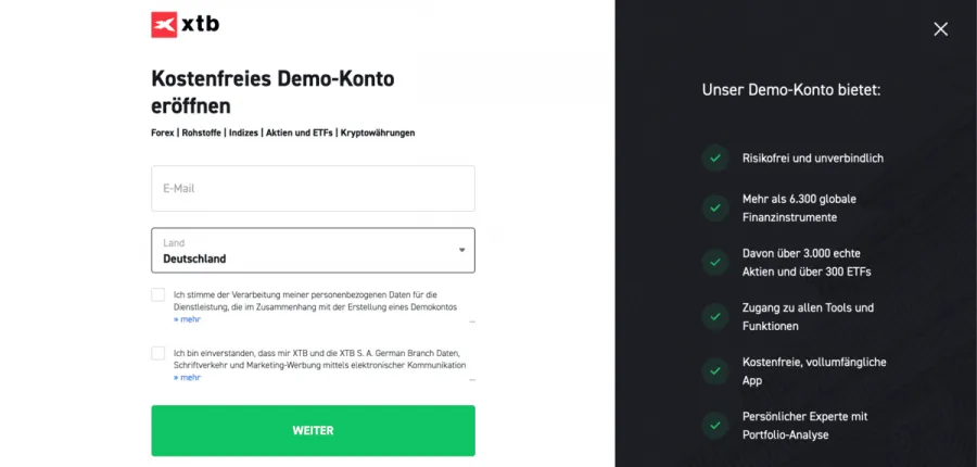 XTB Demo Konto