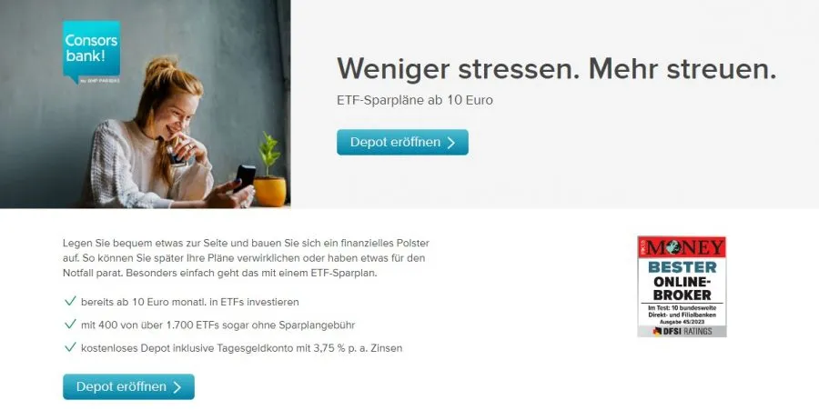 ETF Sparplan Consorsbank