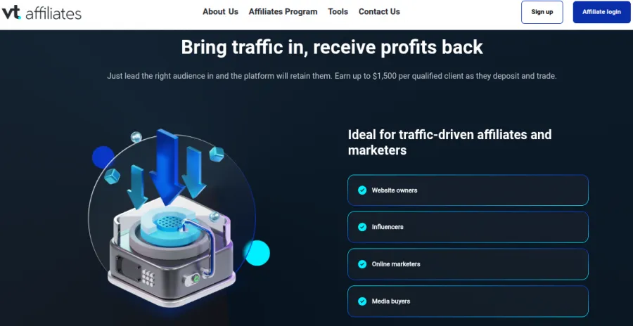 Affiliate Programm bei VT Markets