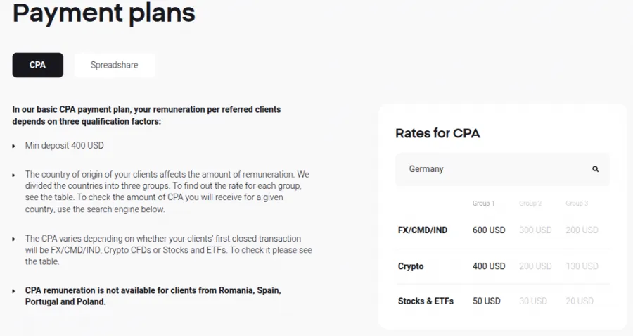 CPA Raten bei XTB 2025