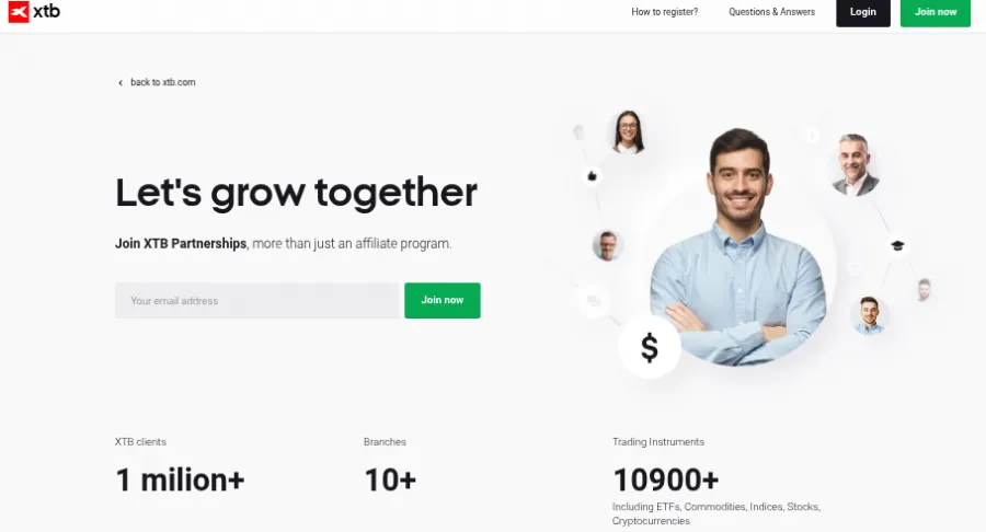Affiliate Programm von XTB