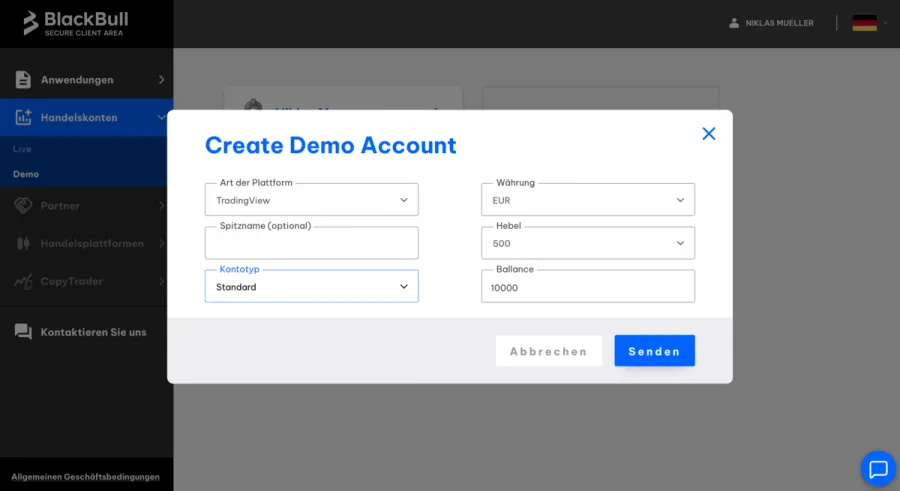 BlackBull Markets Demo Account