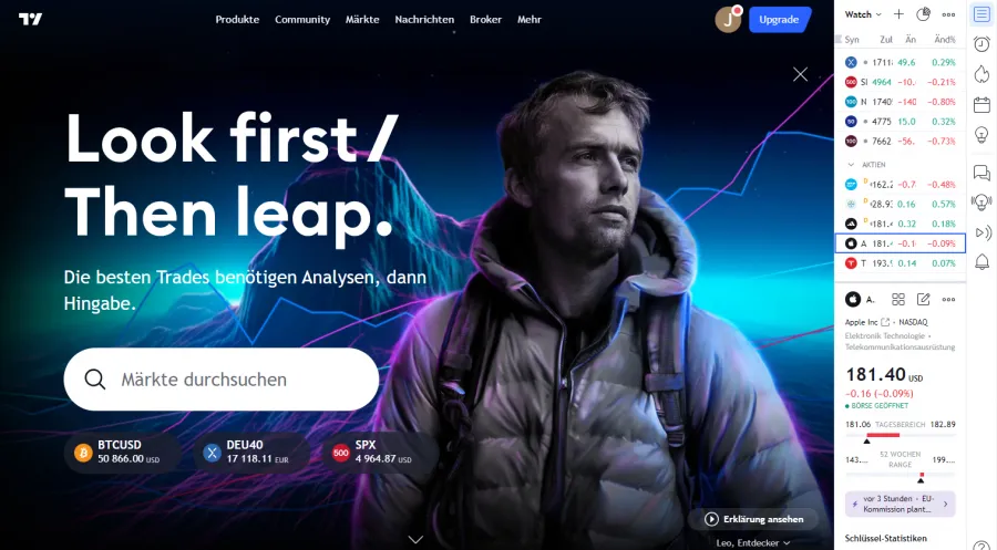 TradingView Tick Charts