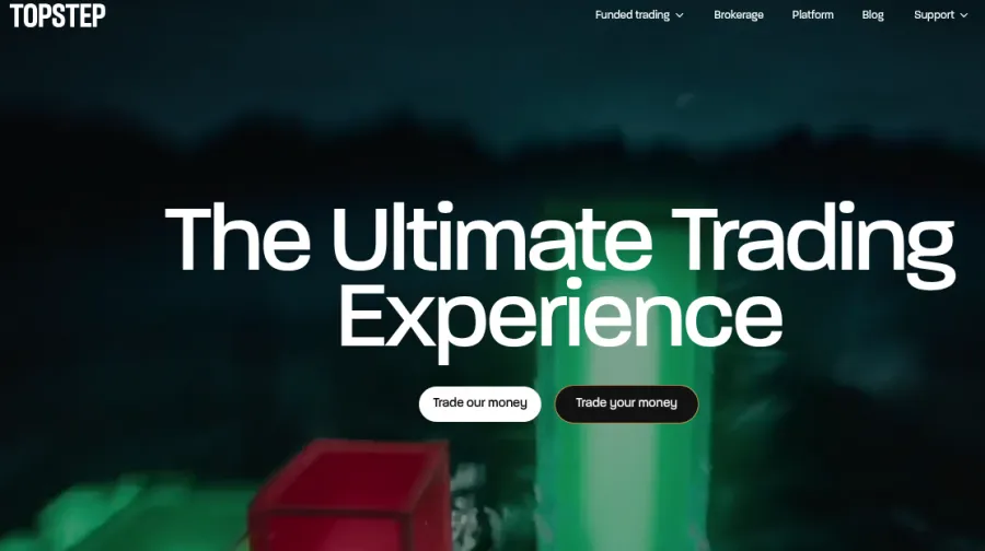 Hauptseite von Topstep