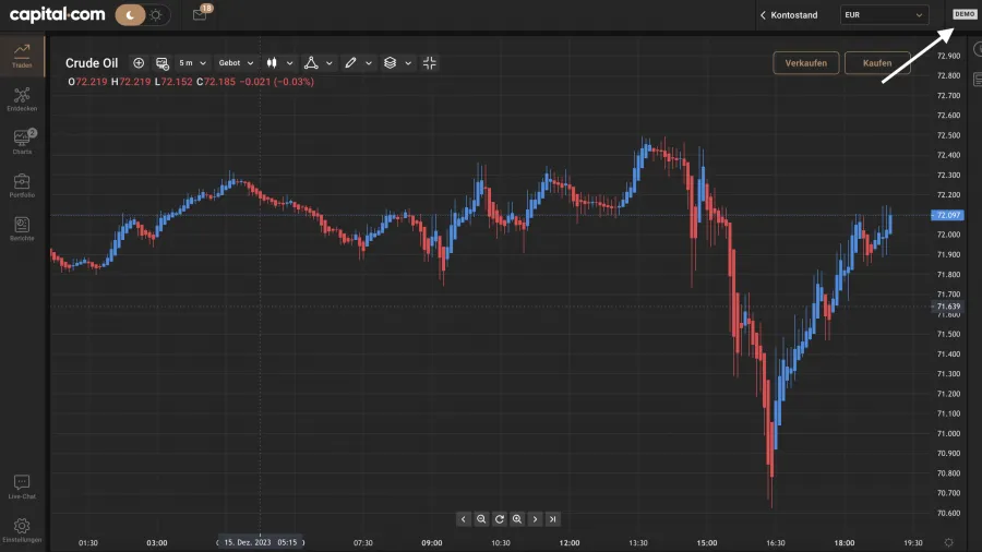 Capital.com Rohstoff Demo