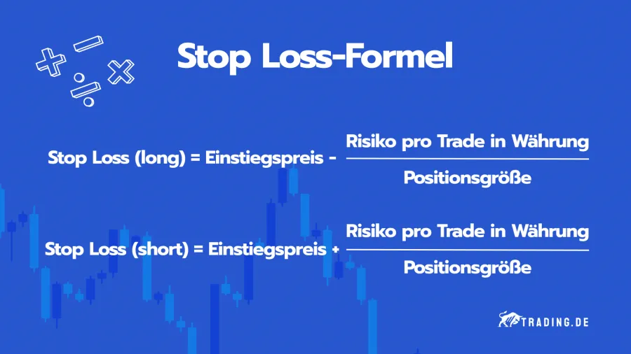 Formel zur Berechnung des Stop Losses in long und short