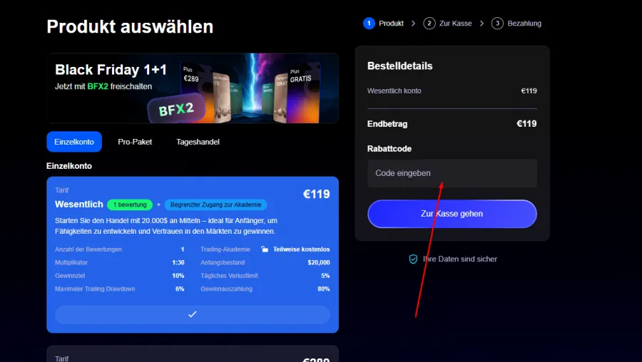 SabioTrade Gutscheincode / Promo Rabatt Code