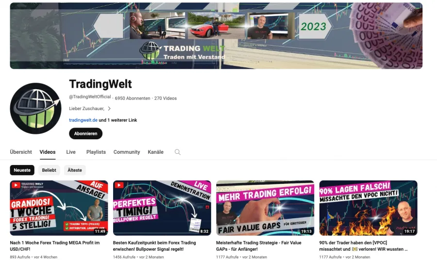 Trading Welt YouTube
