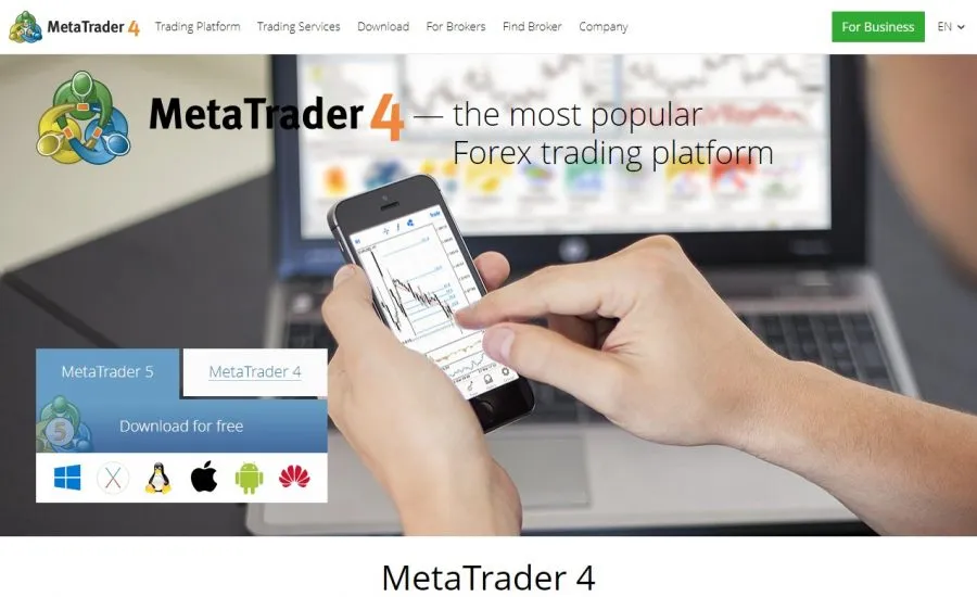 MetaTrader 4 Webseite