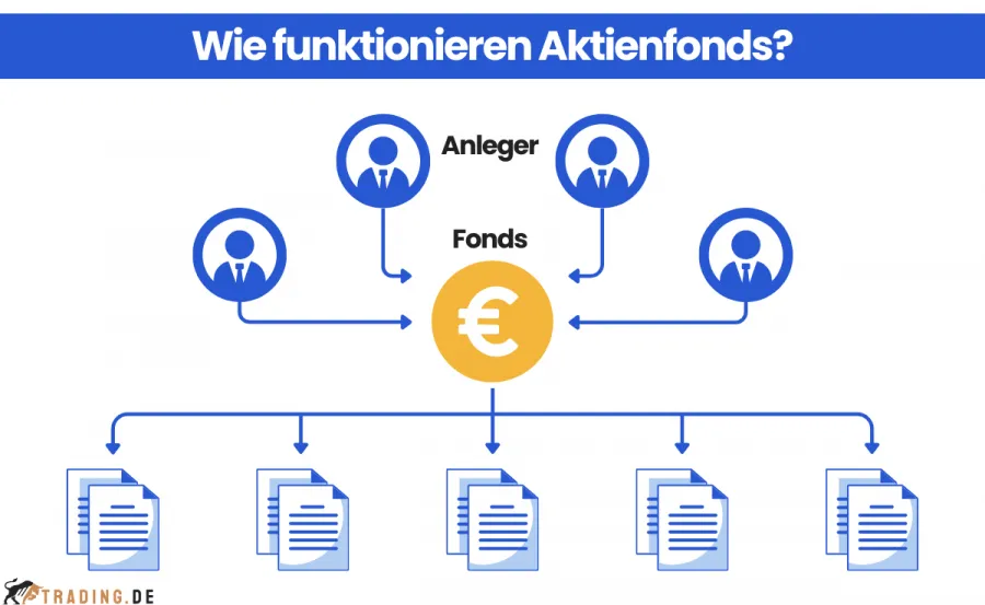 Wie funktionieren Aktienfonds (Grafik)